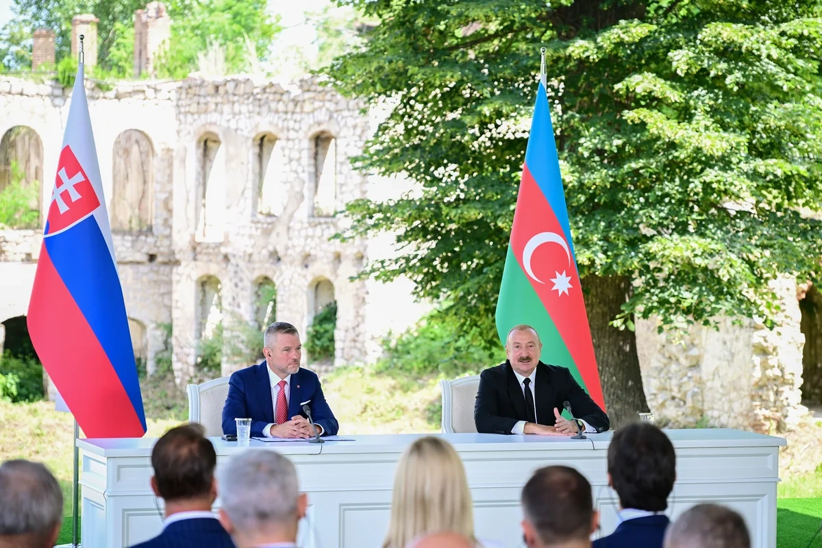 Prezidentlər Şuşada mətbuata bəyanatlarla çıxış etdilər - FOTO/VİDEO - YENİLƏNİB