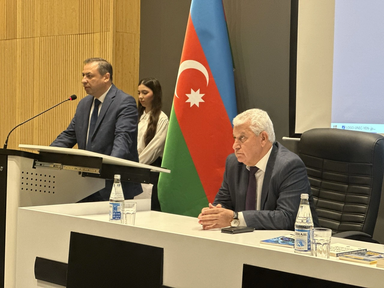 UNEC-də Muxtar İmanov və Rüstəm Behrudi ilə görüş keçirilib - FOTOLAR