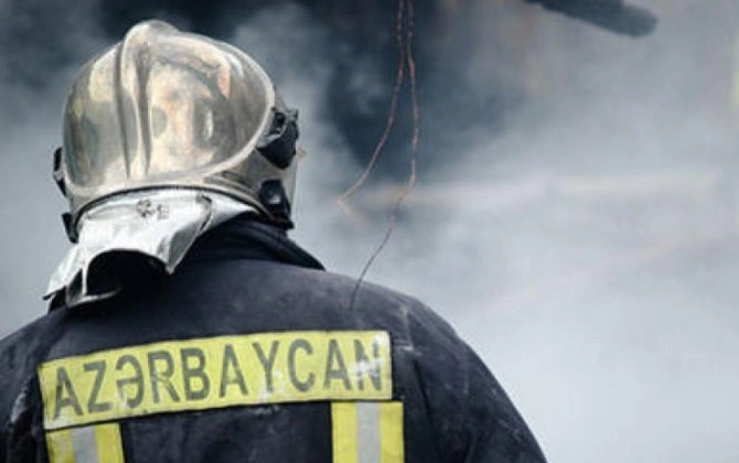 Füzulidə açıq ərazidə yanğın baş verib
