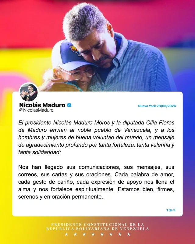 Nikolas Maduro tərəfdarlarına müraciət edib - FOTO