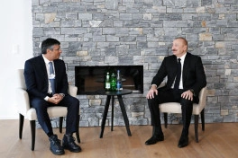 Prezident İlham Əliyev Davosda Braziliyanın “BTG Pactual” şirkətinin sədri ilə görüşüb - FOTO