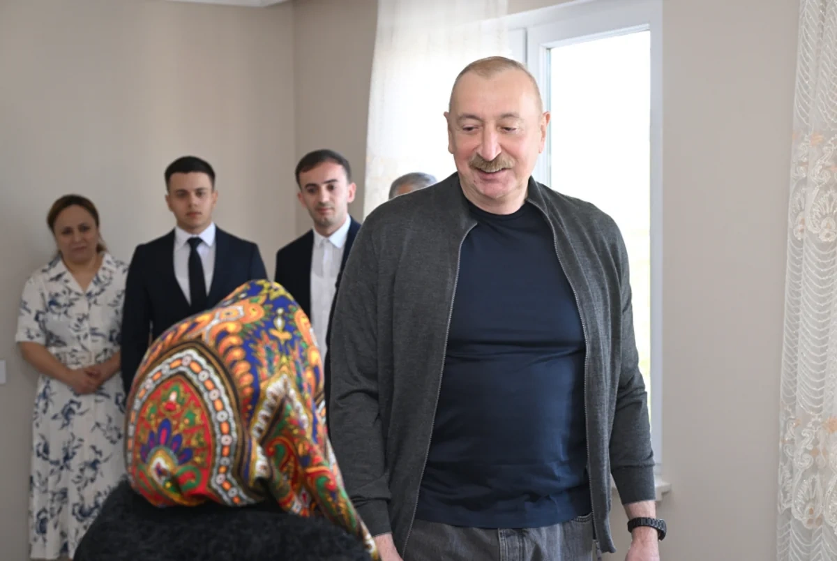 İlham Əliyev Şuşanın Böyük Qaladərəsi kəndində - FOTOLAR