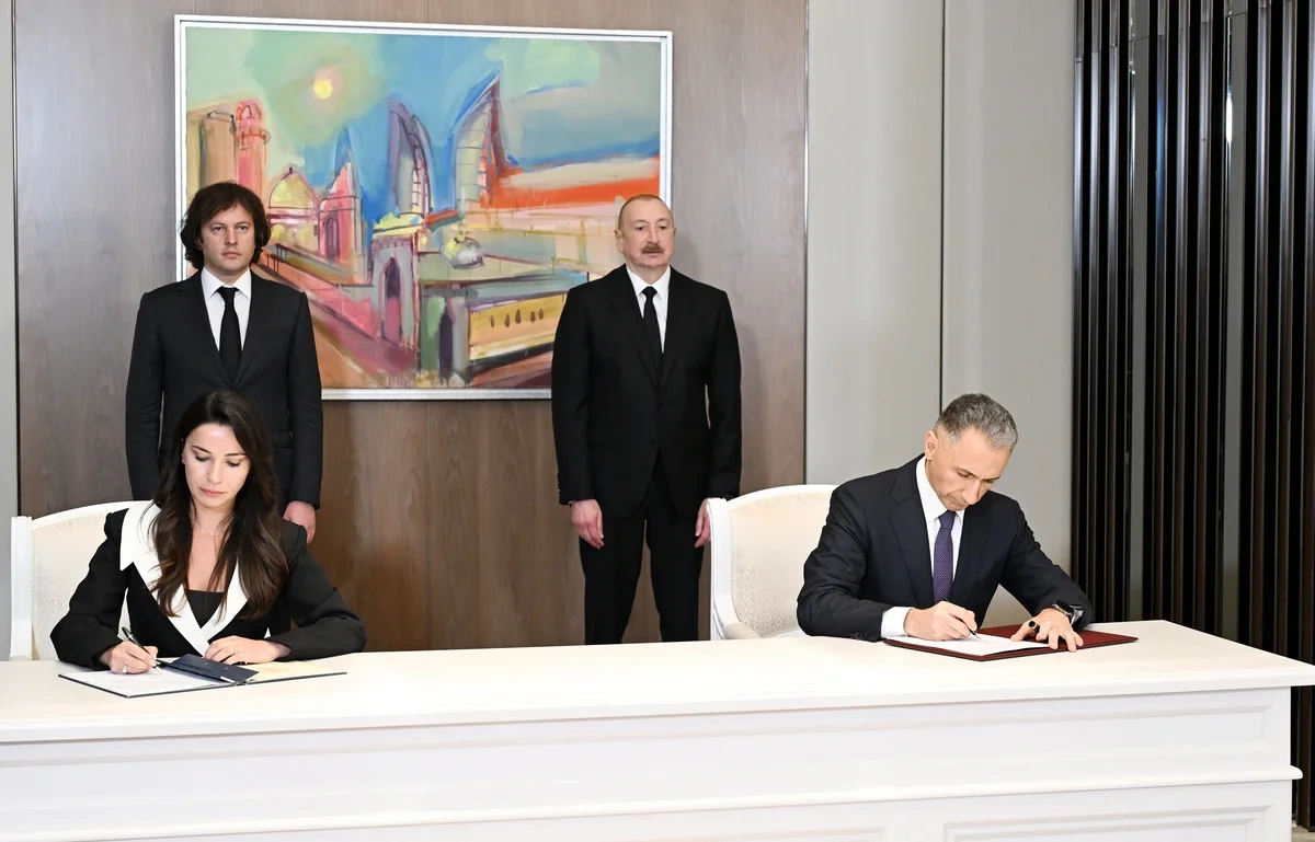 İlham Əliyevin İrakli Kobaxidze ilə görüşü olub - FOTO
