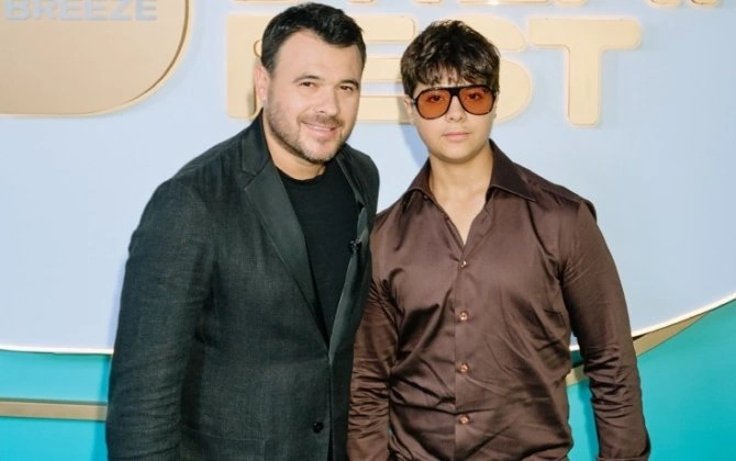 Emin Ağalarov oğlu ilə arxiv FOTOsunu paylaşdı