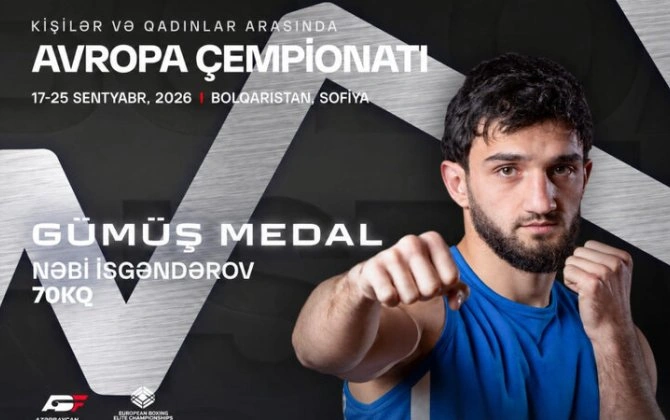 Azərbaycan boksçusu Avropa çempionatında gümüş medal qazandı