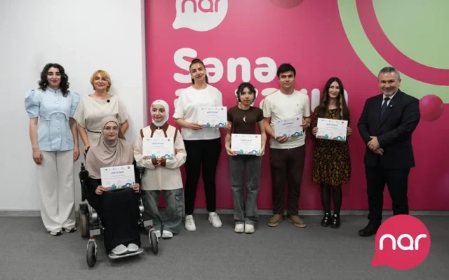 "Nar" WUF 13 çərçivəsində inklüziv təcrübə proqramı iştirakçılarını təltif edib - FOTO
