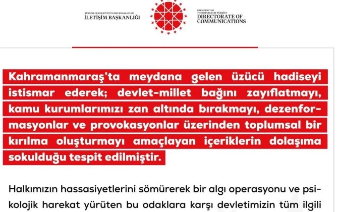 DMM: Bəziləri Türkiyənin dövlət qurumlarının işinə kölgə salmağa çalışır - FOTO