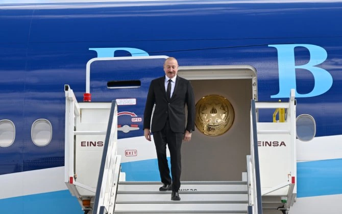 Prezident İlham Əliyev Almaniyaya rəsmi səfər edib - FOTO