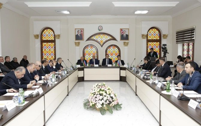 Sudan səmərəli istifadənin təkmil üsullarımın tətbiqi mövsusunda geniş tərkibli iclas keçirildi - Fotolar