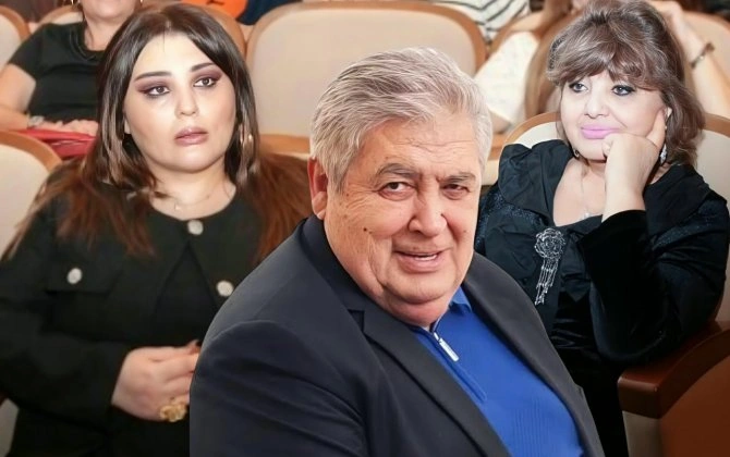Rafael Dadaşovun yubileyində qızı və xanımı ayrı-ayrı yerlərdə oturdular:  “Mən onları görmədim”  - FOTOLAR