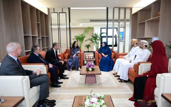Leyla Əliyeva Maskatda Omanın Kiçik və Orta Müəssisələrin İnkişafı Qurumunun sədri ilə görüşüb - FOTO