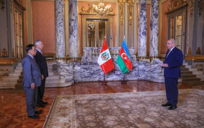 Peru Prezidenti Azərbaycan səfirinin etimadnaməsini qəbul edib