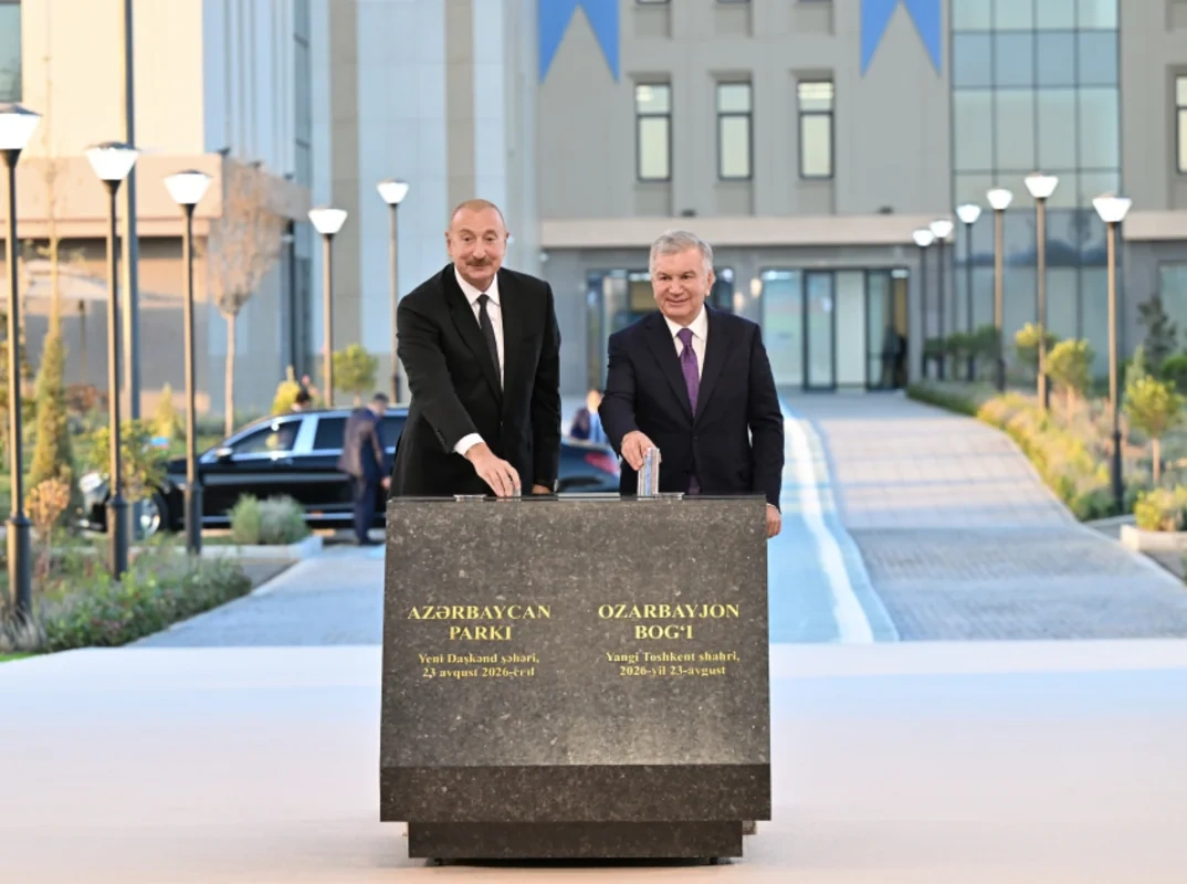 Yeni Daşkənd şəhərində "Azərbaycan" parkının təməli qoyulub - FOTO