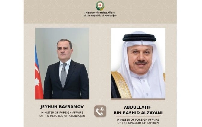 Ceyhun Bayramov bəhreynli həmkarı ilə telefonla danışdı