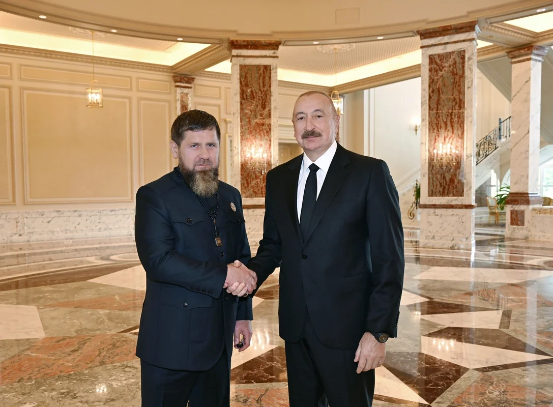 İlham Əliyev Ramzan Kadırovu qəbul etdi - FOTOLAR