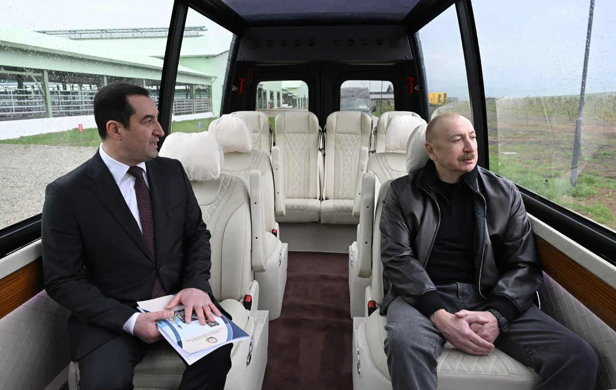 İlham Əliyev Şamaxıda "Şirvan Aqro" heyvandarlıq kompleksinin açılışında iştirak edib - FOTO