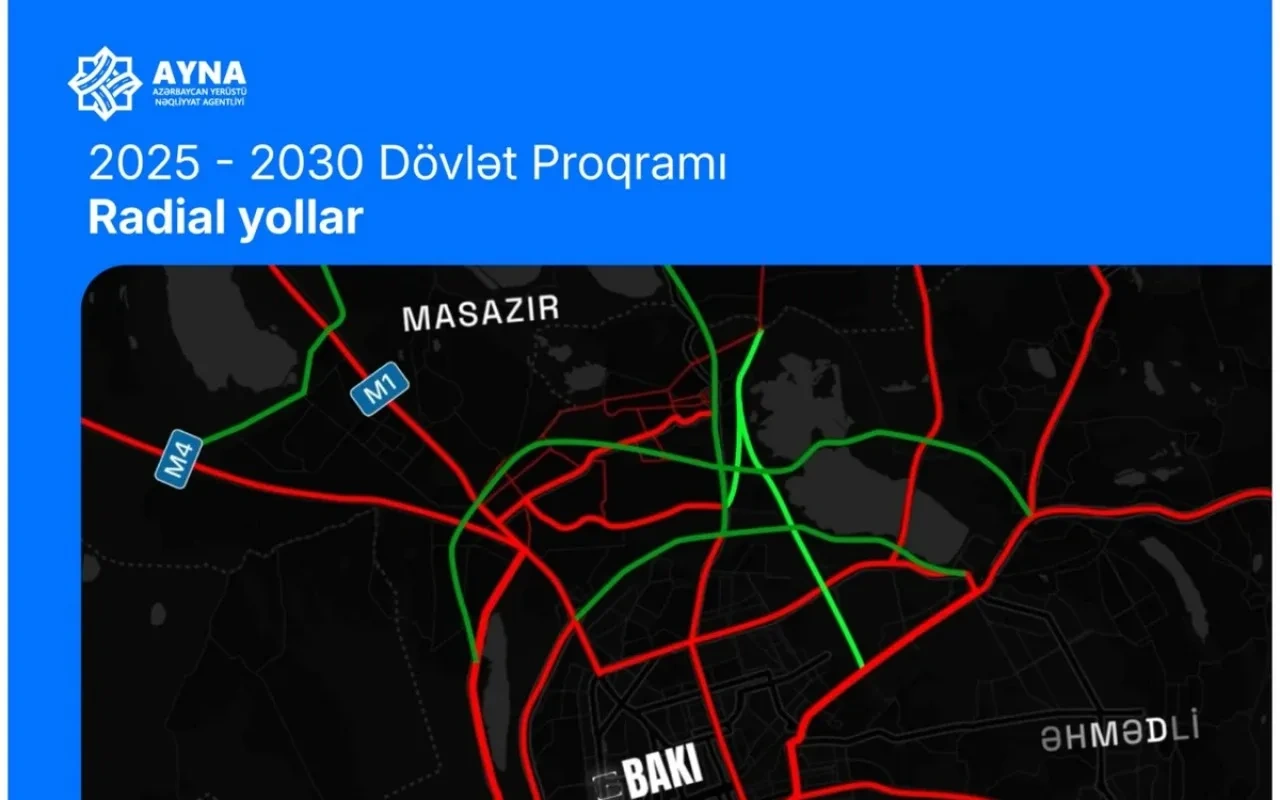 Bakıda yeni yol salınır - VİDEO
