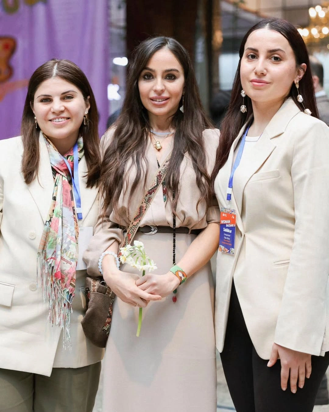 Prezidentin qızları və gəlini "Woman Bazaar" festivalında - FOTOLAR