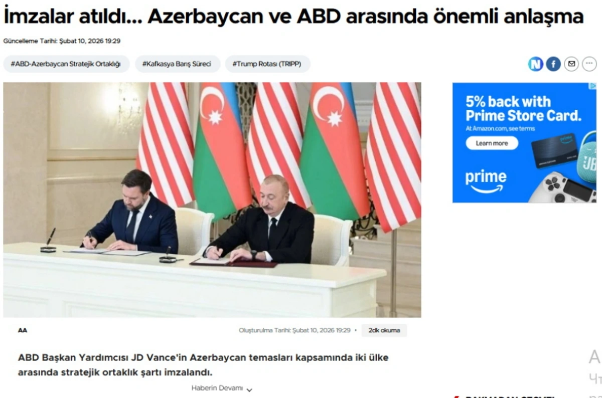 ABŞ vitse-prezidentinin Azərbaycana səfəri dünya mediasının diqqətindədir - FOTO