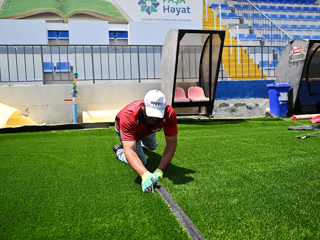 Bayıl stadionunda son vəziyyət - FOTO