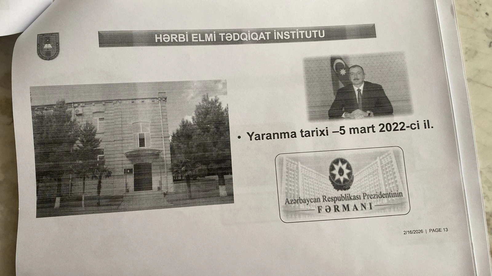 Milli Mudafiə Unuversitetinin tabeliyində olan bütün xüsusi təyinatlı tədris müəssisələrində hazırlanan kadrlar muasir tələblərə cavab verirlər