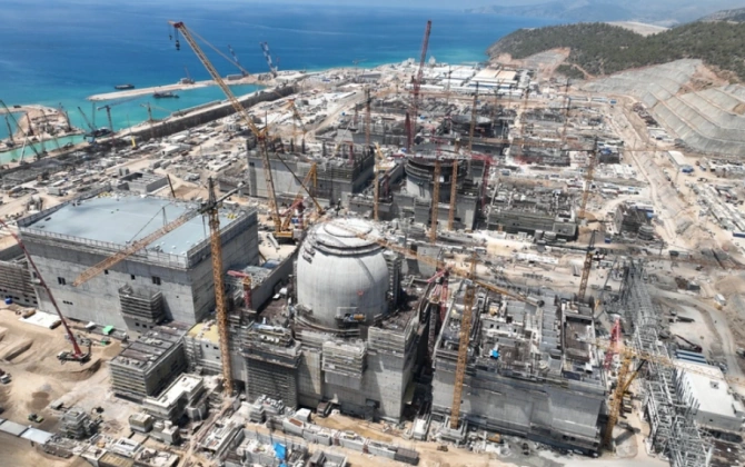 Türkiyənin Energetika Nazirliyi: "Akkuyu" AES-nin birinci enerji blokunun 95 faizi hazırdır
