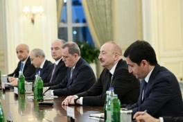 Prezident İlham Əliyevin İtaliya Baş naziri ilə geniş tərkibdə görüşü olub - FOTO