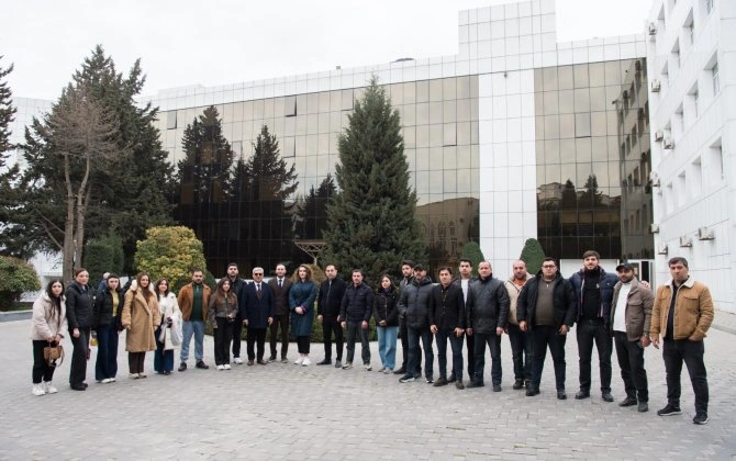 Tullantı sutəmizləyici qurğunun və kollektorun tikinti ərazisinə mediatur təşkil olundu - FOTO/VİDEO