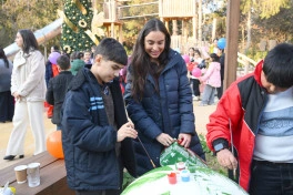 Leyla Əliyeva Mərkəzi Nəbatat bağında uşaqlar üçün təşkil olunan tədbirdə iştirak edib