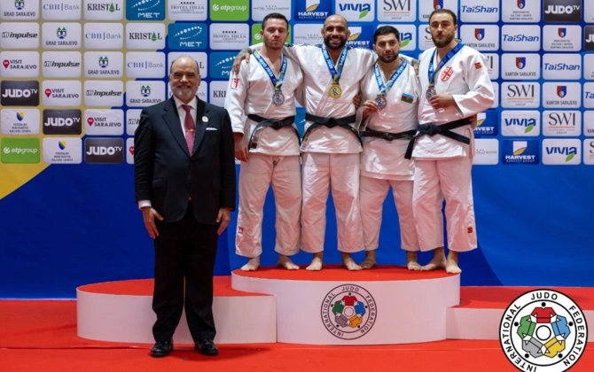 Veteran cüdoçumuz dünya çempionu oldu - FOTOLAR