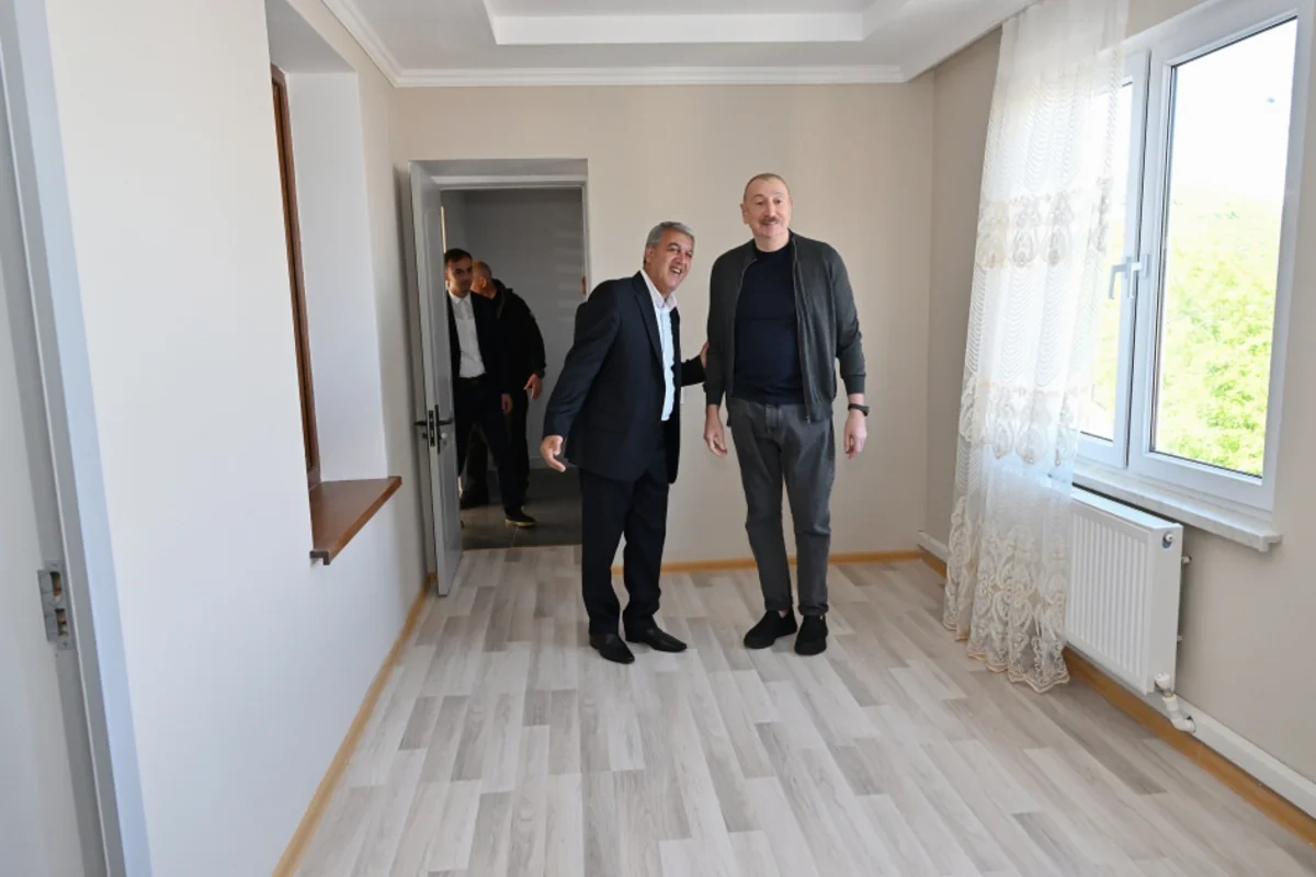 İlham Əliyev Şuşanın Böyük Qaladərəsi kəndində - FOTOLAR