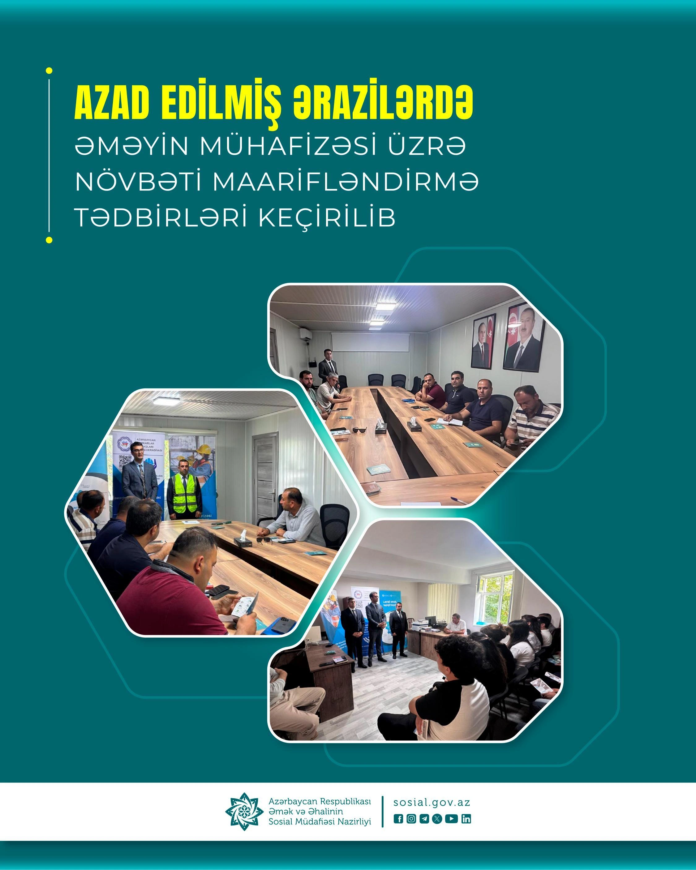 Azad edilmiş ərazilərdə maarifləndirmə tədbirləri keçirilib