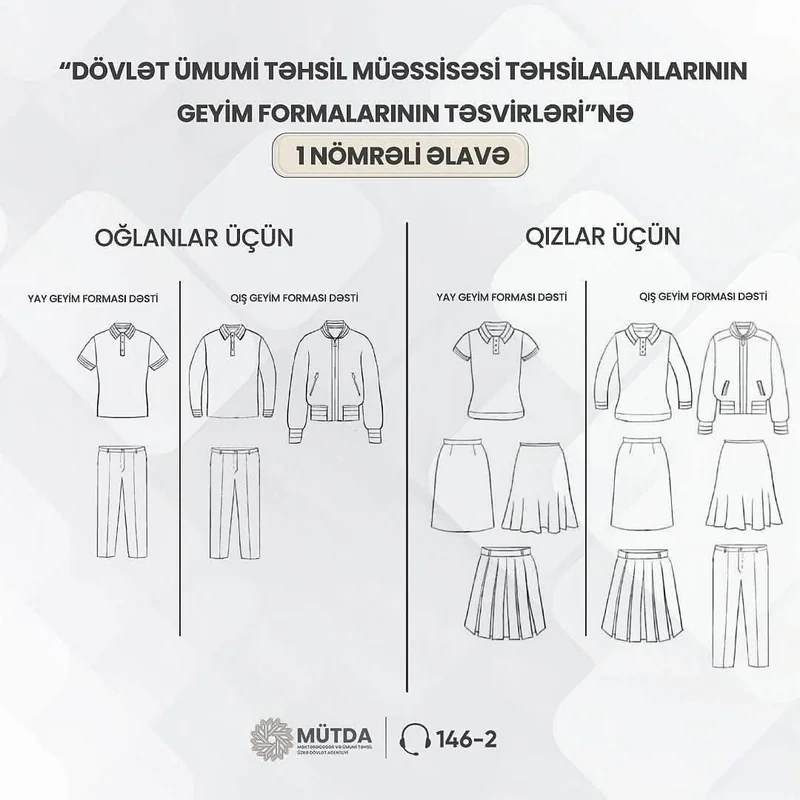 Agentlik məktəbli forması ilə bağlı valideynlərə müraciət edib - FOTO