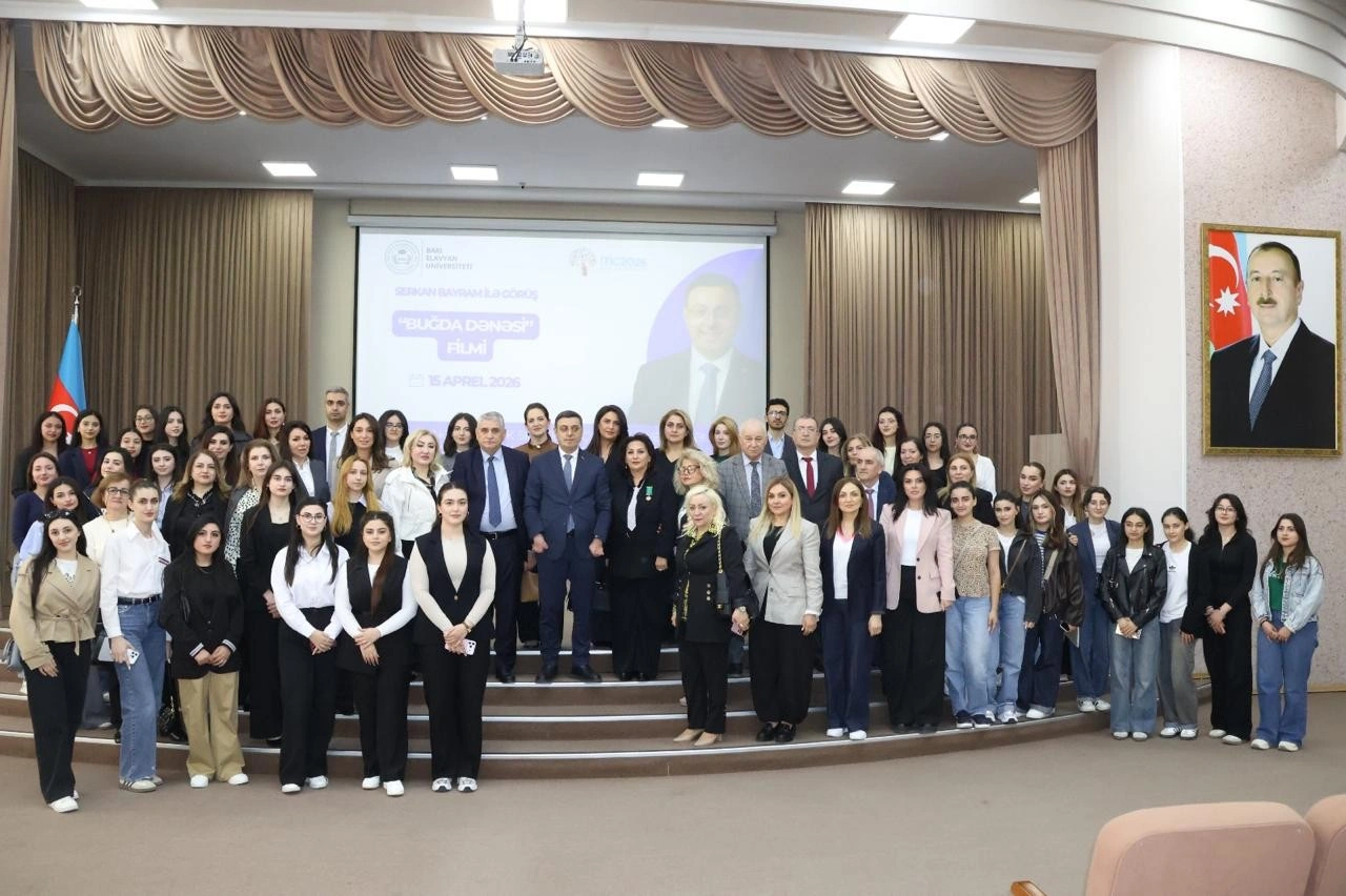 BSU-da Birləşmiş Millətlər Təşkilatının sülh elçisi ilə görüş keçirildi - FOTOLAR