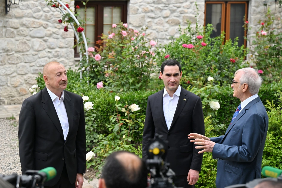 Prezidentlər Şuşada Bülbülün ev-muzeyində oldular – FOTOLAR