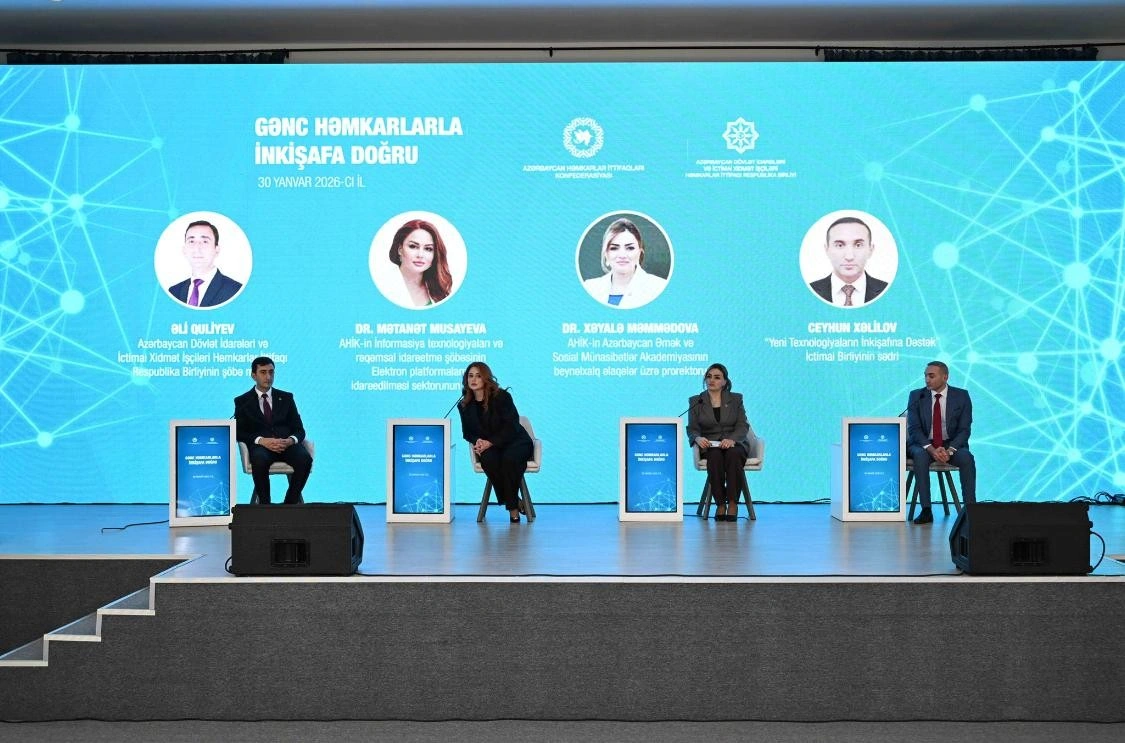 "Gənc həmkarlarla inkişafa doğru" adlı tədbir keçirilib - FOTOLAR