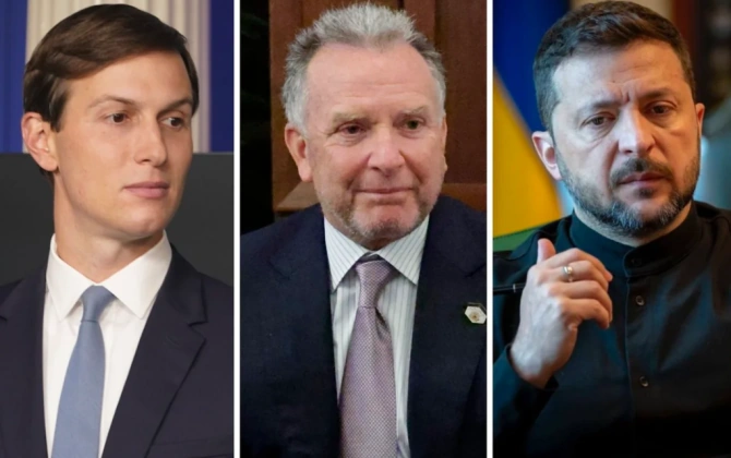 "Axios": Zelenski Trampın elçiləri ilə sülh danışıqlarının bərpası yollarını müzakirə edib
