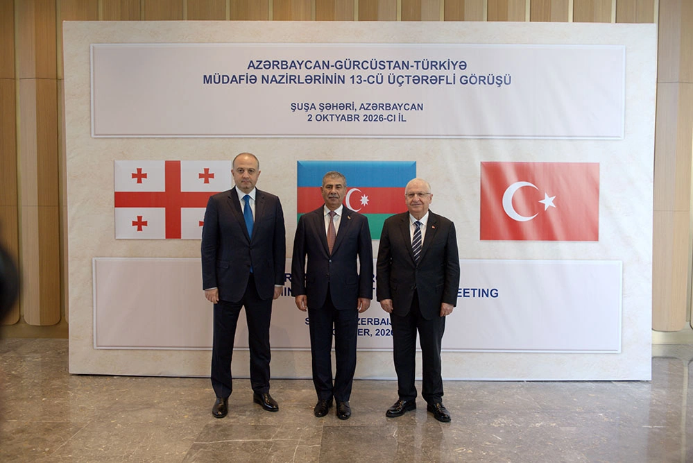 Şuşada Azərbaycan, Türkiyə və Gürcüstan müdafiə nazirlərinin üçtərəfli görüşü keçirildi - FOTO/VİDEO