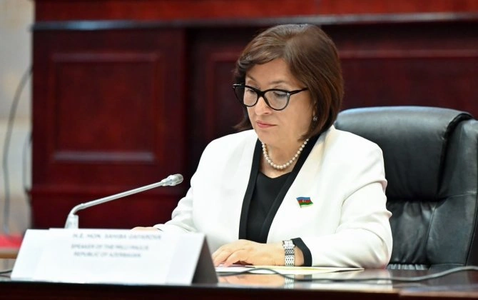 Sahibə Qafarova Milli və Regional Parlamentlərin Sədrlərinin Konfransında iştirak edib - FOTO