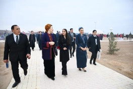 Leyla Əliyeva Türkmənistan milli mətbəxinə həsr olunan sərgidə iştirak edib - FOTO