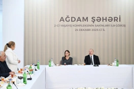 Prezident İlham Əliyev Ağdamda 2-ci yaşayış kompleksinin açılışında iştirak edib - YENİLƏNİB - FOTO