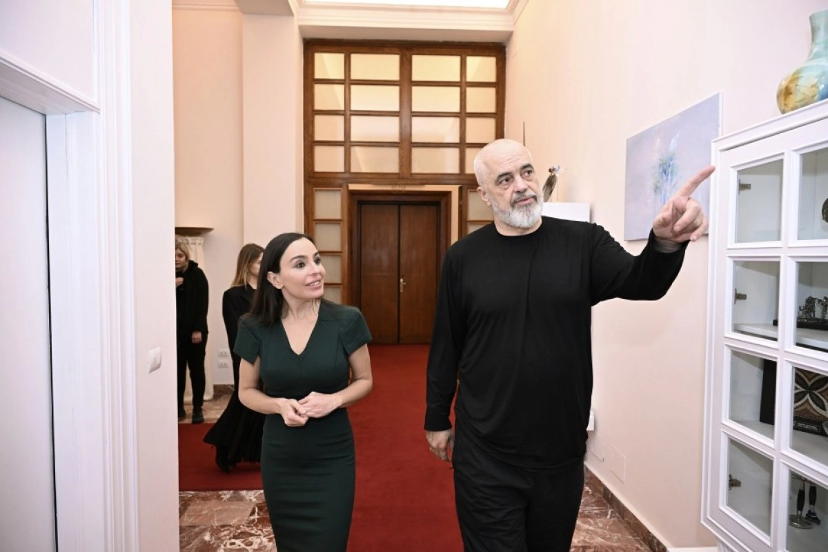 Leyla Əliyeva Tiranada Albaniyanın Baş naziri Edi Rama ilə görüşüb - FOTO