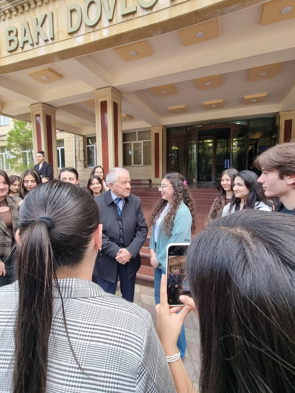 Seyran Səxavət Bakı Dövlət Universitetində tələbələrlə görüşüb - FOTOLAR