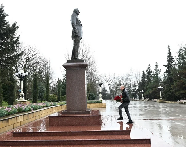 Prezident İlham Əliyev Şamaxı rayonuna səfər edib - FOTO
