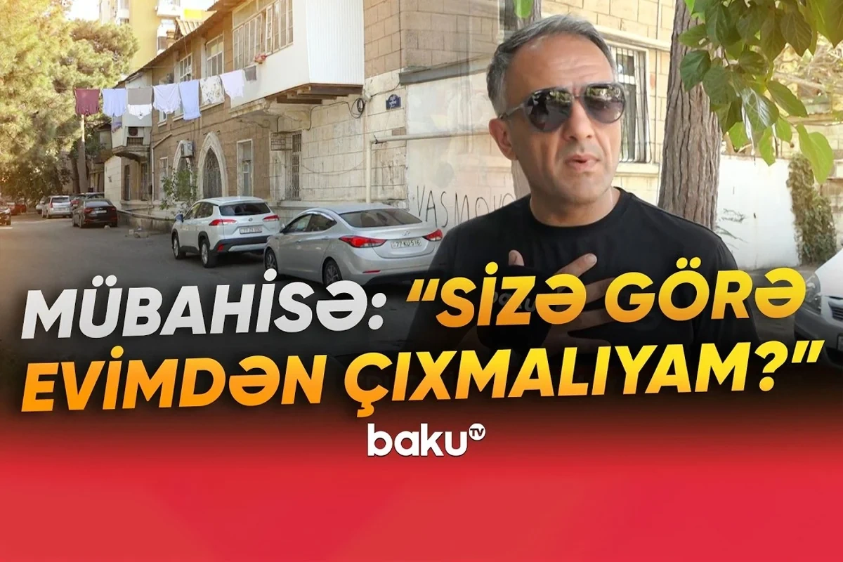 "Çıxarışlı evim ola-ola..." - Bakıda sakinlərlə MTK arasında gərginlik - VİDEO