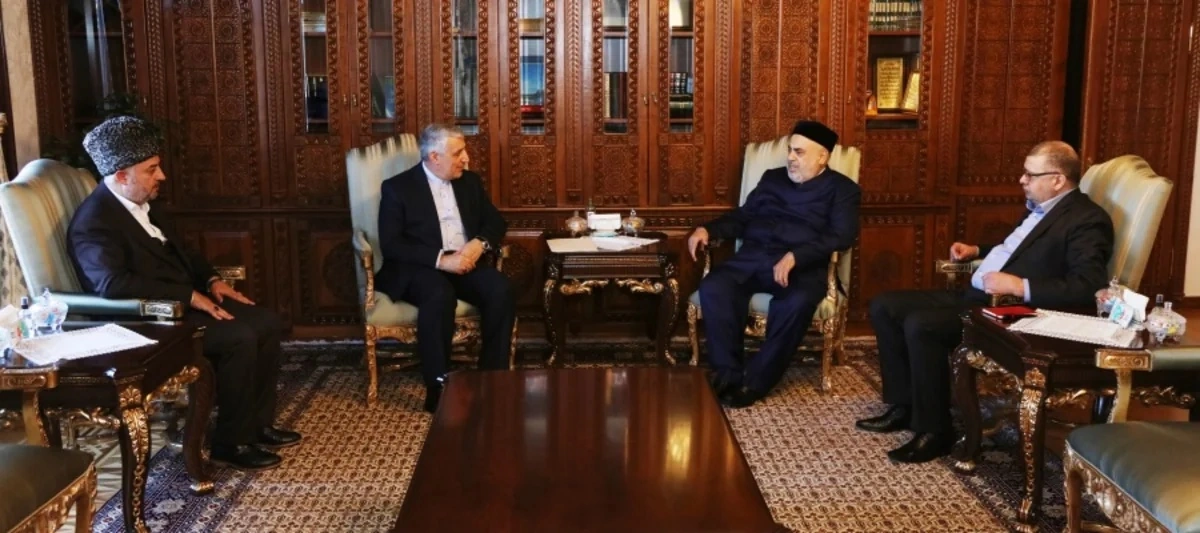 Allahşükür Paşazadə İran səfiri ilə GÖRÜŞDÜ - FOTO