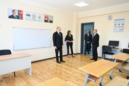 Prezident və birinci xanım Cəbrayılın Şükürbəyli kəndinin açılışında iştirak ediblər - YENİLƏNİB - FOTO