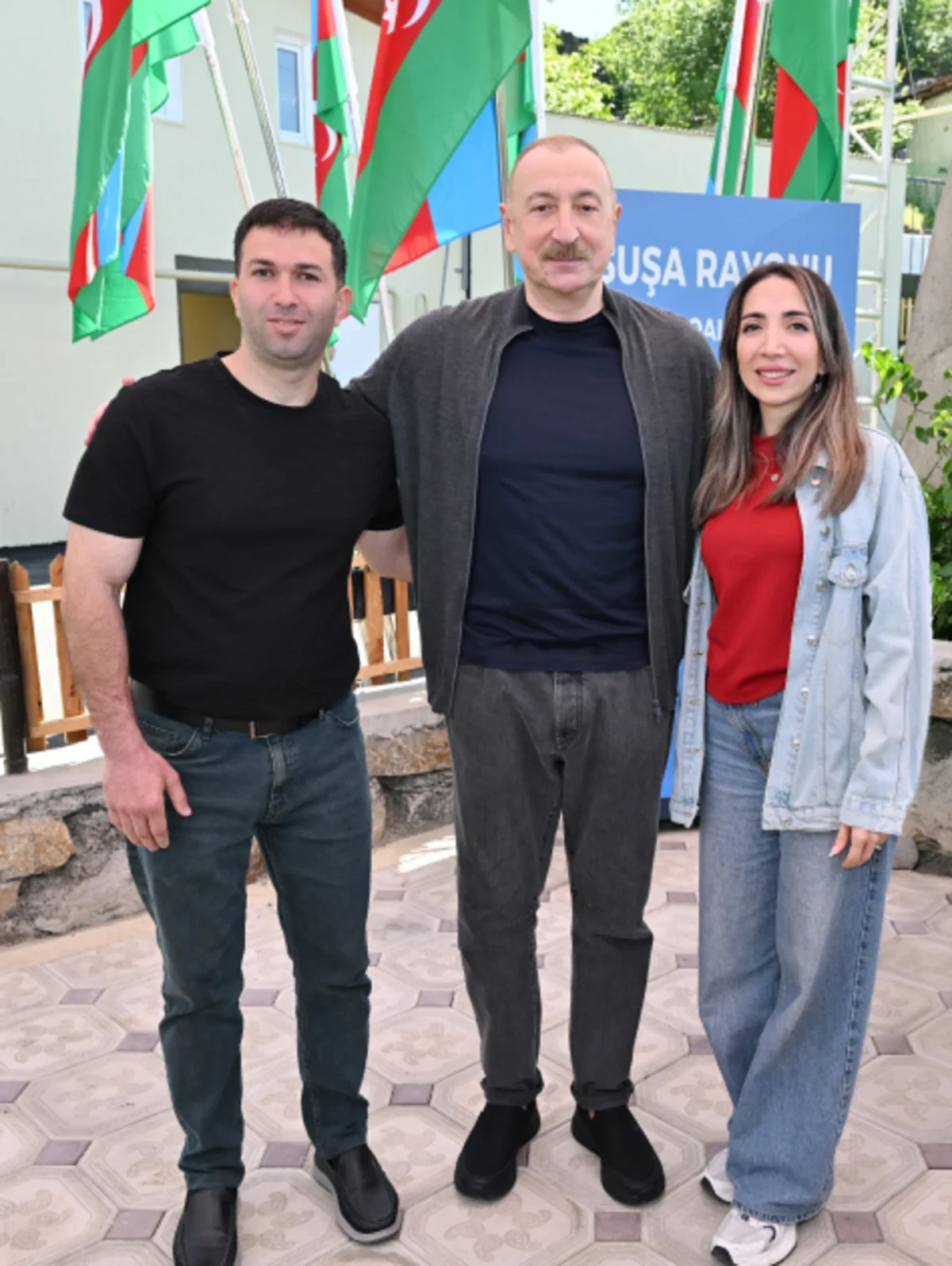 İlham Əliyev Şuşanın Böyük Qaladərəsi kəndində - FOTOLAR