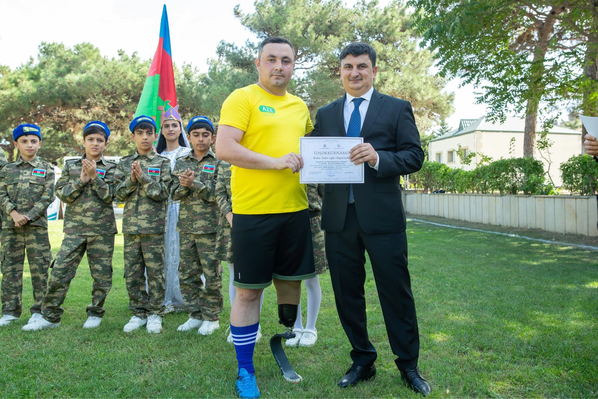 Ahıllarla müharibə ilə əlaqədar əlilliyi olan şəxslər arasında futbol yarışı keçirildi - FOTO