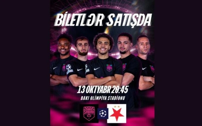 ÇL: “Sabah” - “Slaviya” matçının biletləri satışa çıxarıldı